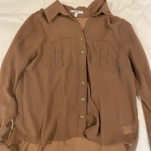 Sheer 3/4 length blouse